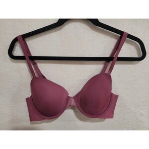 Maidenform One Fab Fit Extra Coverage Bra 34C SE1200 Mauve Underwire T-Shirt